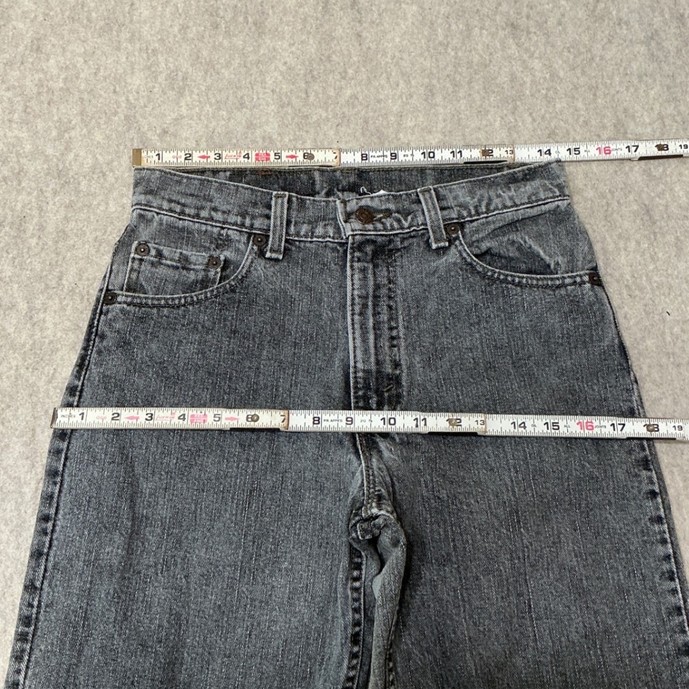 Vintage 90s Gray Levi's Jeans 550 Relaxed Fit Tapered Leg Made in USA Size 29x32 - Picture 5 of 9